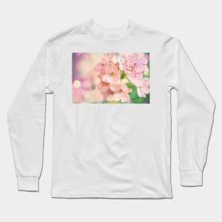 Candy Pink, Lime Green, Vanilla Cream Long Sleeve T-Shirt